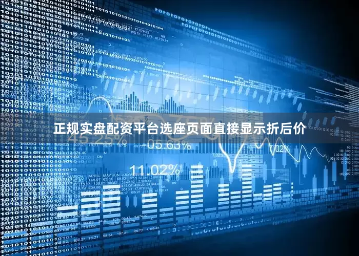 正规实盘配资平台选座页面直接显示折后价